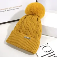 Women's Cartoon Style Cute Simple Style Solid Color Eaveless Wool Cap sku image 4