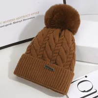 Women's Cartoon Style Cute Simple Style Solid Color Eaveless Wool Cap sku image 5