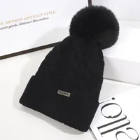 Women's Cartoon Style Cute Simple Style Solid Color Eaveless Wool Cap sku image 1