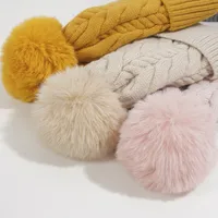 Women's Cartoon Style Cute Simple Style Solid Color Eaveless Wool Cap main image 2