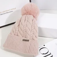 Women's Cartoon Style Cute Simple Style Solid Color Eaveless Wool Cap sku image 7