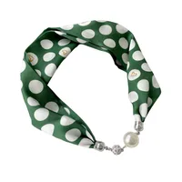 Women's Vacation Color Block Satin Silk Scarf main image 5