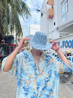 Unisex Cowboy Style Plaid Big Eaves Fedora Hat main image 3