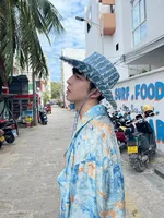 Unisex Cowboy Style Plaid Big Eaves Fedora Hat main image 2
