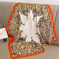 Women's Simple Style Classic Style Leopard Polyester Printing Silk Scarf main image 3
