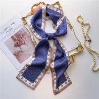 Women's Sweet Pastoral Round Letter Flower Polyester Printing Silk Scarf sku image 8