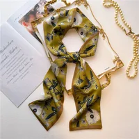 Women's Sweet Pastoral Round Letter Flower Polyester Printing Silk Scarf sku image 15