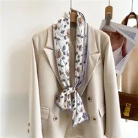 Women's Sweet Pastoral Round Letter Flower Polyester Printing Silk Scarf sku image 37