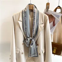 Women's Sweet Pastoral Round Letter Flower Polyester Printing Silk Scarf sku image 43