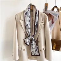 Women's Sweet Pastoral Round Letter Flower Polyester Printing Silk Scarf sku image 30
