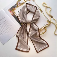 Women's Sweet Pastoral Round Letter Flower Polyester Printing Silk Scarf sku image 12