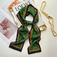 Women's Sweet Pastoral Round Letter Flower Polyester Printing Silk Scarf main image 2