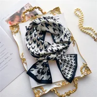 Women's Sweet Pastoral Round Letter Flower Polyester Printing Silk Scarf sku image 21