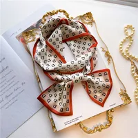 Women's Sweet Pastoral Round Letter Flower Polyester Printing Silk Scarf sku image 11