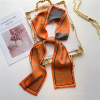 Women's Sweet Pastoral Round Letter Flower Polyester Printing Silk Scarf sku image 4