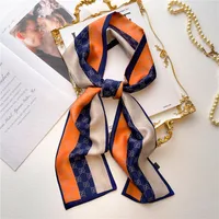Women's Sweet Pastoral Round Letter Flower Polyester Printing Silk Scarf sku image 27