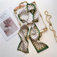 Women's Sweet Pastoral Round Letter Flower Polyester Printing Silk Scarf sku image 10