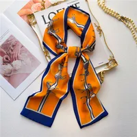 Women's Sweet Pastoral Round Letter Flower Polyester Printing Silk Scarf sku image 5