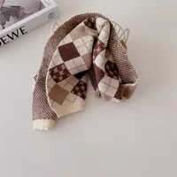 Children Unisex Vintage Style Ethnic Style Color Block Lattice Patchwork 1 Piece main image 4