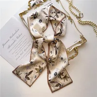 Women's Sweet Pastoral Round Letter Flower Polyester Printing Silk Scarf sku image 17