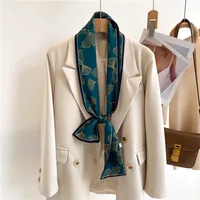 Women's Sweet Pastoral Round Letter Flower Polyester Printing Silk Scarf sku image 33