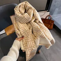 Women's Basic Stripe Polyester Scarf main image 4