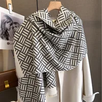 Women's Basic Stripe Polyester Scarf sku image 3