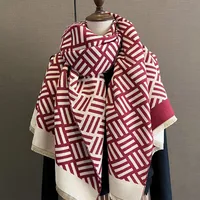 Women's Basic Stripe Polyester Scarf main image 2