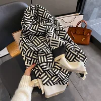 Women's Basic Stripe Polyester Scarf main image 5