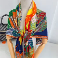 Unisex Elegant Plant Imitation Silk Wool Shawl main image 5