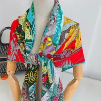 Unisex Elegant Plant Imitation Silk Wool Shawl main image 2