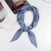Women's Elegant Plaid Polka Dots Solid Color Satin Silk Scarf sku image 24