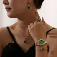 Casual Color Block Buckle Quartz Women's Watches main image 1