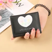 Women's Heart Shape Flower Pu Leather Buckle Wallets main image 2