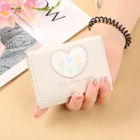 Women's Heart Shape Flower Pu Leather Buckle Wallets sku image 2