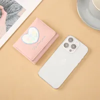Women's Heart Shape Flower Pu Leather Buckle Wallets main image 4