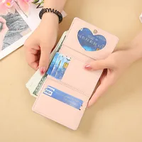Women's Heart Shape Flower Pu Leather Buckle Wallets main image 3