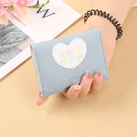Women's Heart Shape Flower Pu Leather Buckle Wallets sku image 1