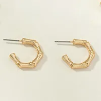 Fashion Geometric Alloy Plating Artificial Pearls Earrings sku image 2