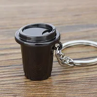 Creative Simulation Coffee Key Chain Custom Mocha Pot Key Chain Pot Spoon Cup Key Chain Bag Pendant Gift sku image 32