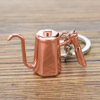 Creative Simulation Coffee Key Chain Custom Mocha Pot Key Chain Pot Spoon Cup Key Chain Bag Pendant Gift sku image 34