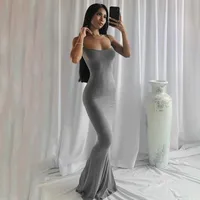 Foreign Trade Women's Wear  Kardashian Skims Solid Color Sexy Slim Fit Peach Hip Sling Summer Dress main image 1