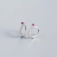 S925 Sterling Silver Row Diamond Ear Buckle Wholesale Nihaowholesale sku image 1