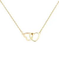 Wholesale Jewelry Simple Style Heart 304 Stainless Steel 18K Gold Plated Plating Necklace main image 6