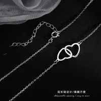 Wholesale Jewelry Simple Style Heart 304 Stainless Steel 18K Gold Plated Plating Necklace main image 5