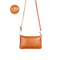 New Leather Ultra-thin Zipper Lychee Pattern European And American One-shoulder Messenger Bag Envelope Bag sku image 4