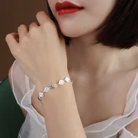 Geometric 304 Stainless Steel 18K Gold Plated No Inlaid Bracelets In Bulk sku image 2