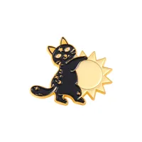 Cartoon Style Cat Alloy Plating Unisex Brooches sku image 5