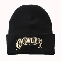 New Autumn And Winter Men's And Women's Warm Wool Hat BACKWOODS Letter Embroidery Men's And Women's Knitted Hat Pullover Hat sku image 14