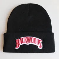 New Autumn And Winter Men's And Women's Warm Wool Hat BACKWOODS Letter Embroidery Men's And Women's Knitted Hat Pullover Hat sku image 1